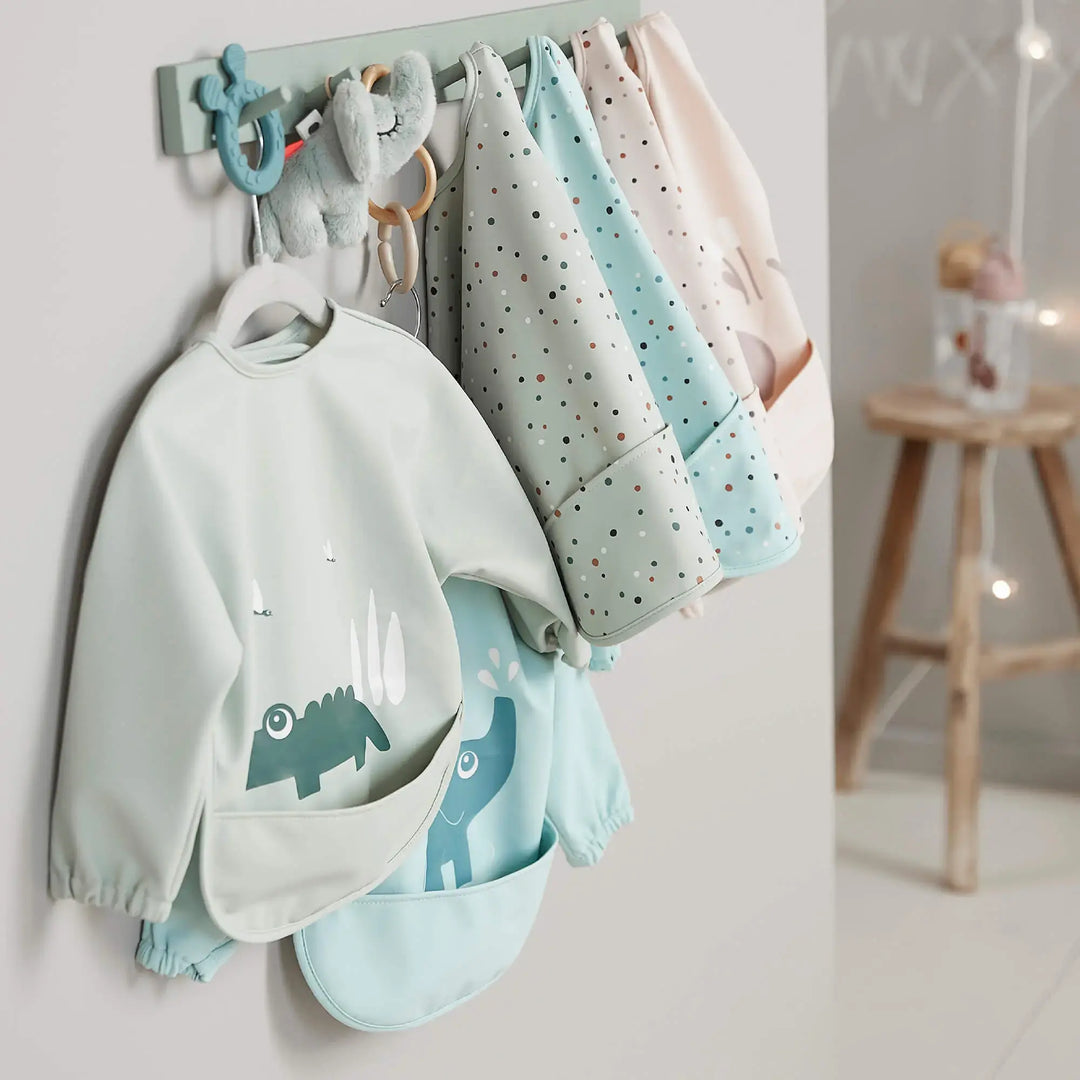 Done by Deer Sleeved pocket bib Ozzo Powder