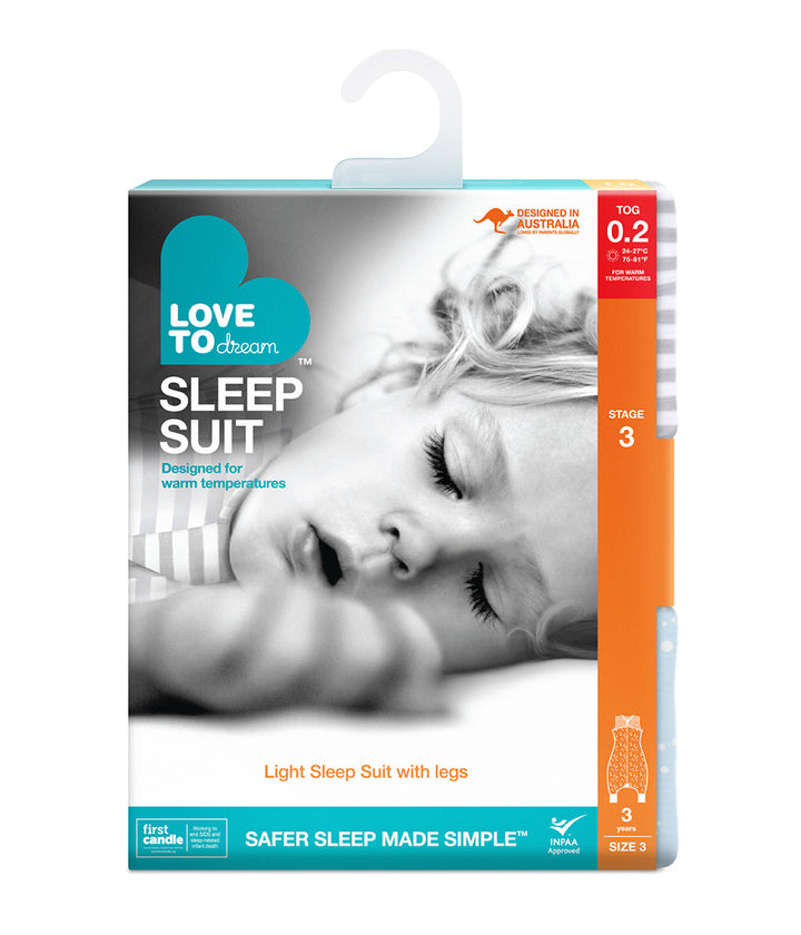 SLEEP SUIT 0.2 T Blue-Spots and Arrow