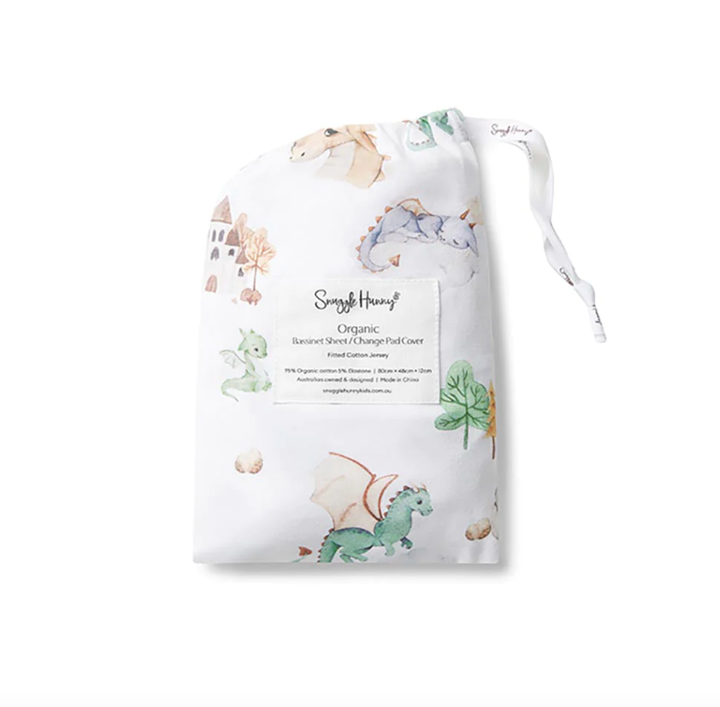 Bassinet Sheet / Change Pad Cover Dragon