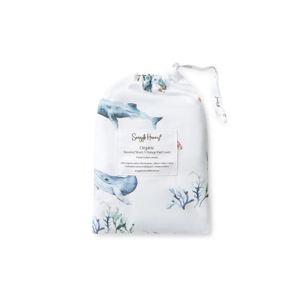 Bassinet Sheet / Change Pad Cover Ocean