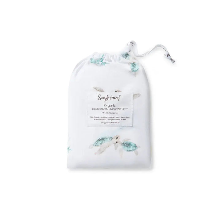 Bassinet Sheet / Change Pad Cover Turtle