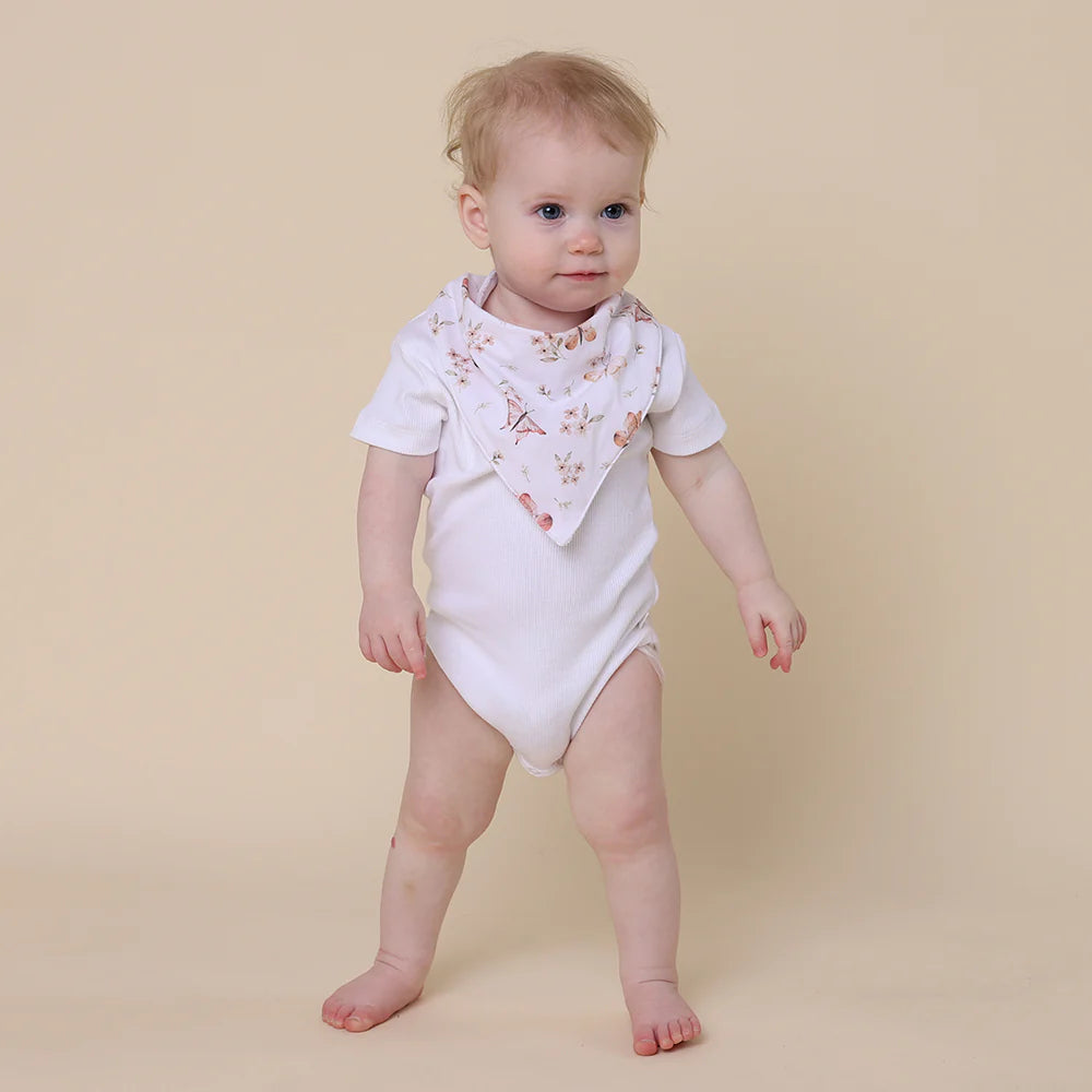 Organic Dribble Bib - Butterfly