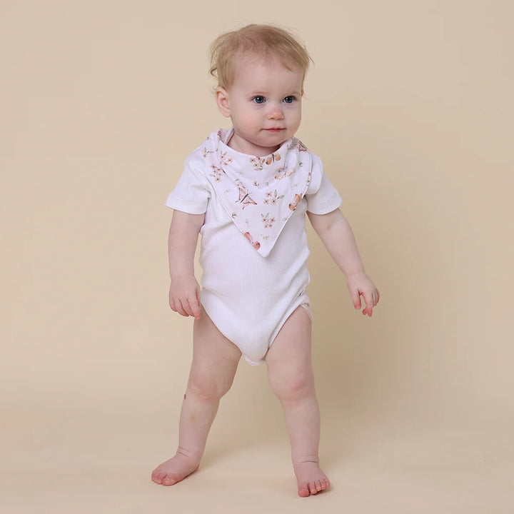 Organic Dribble Bib - Butterfly