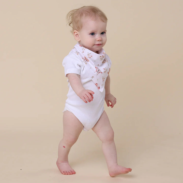 Organic Dribble Bib - Butterfly