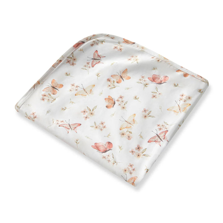 Organic Jersey Wrap & Topknot Set - Butterfly