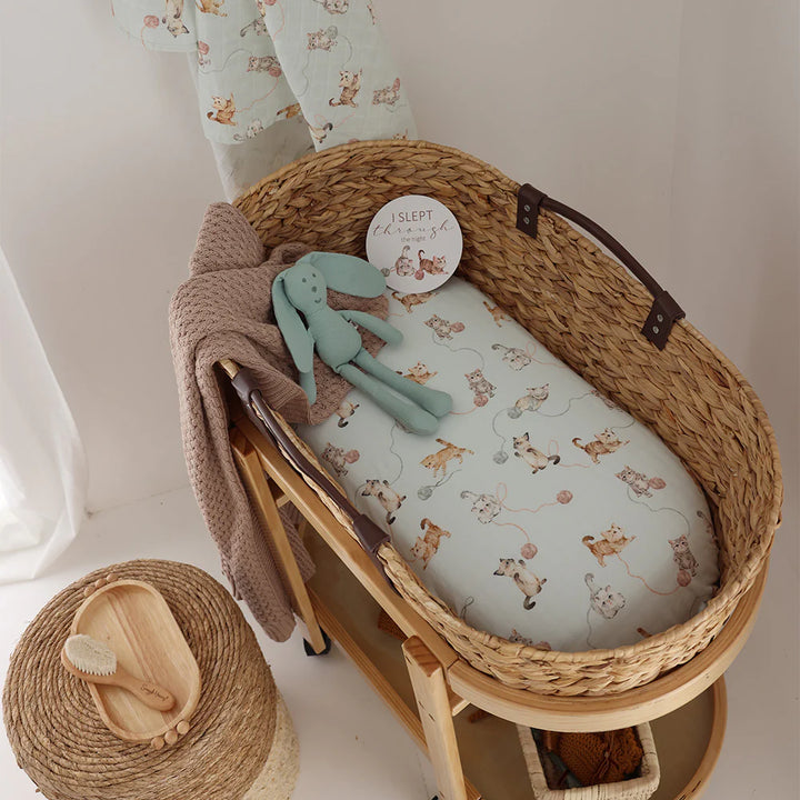 Bassinet Sheet / Change Pad Cover Kittens