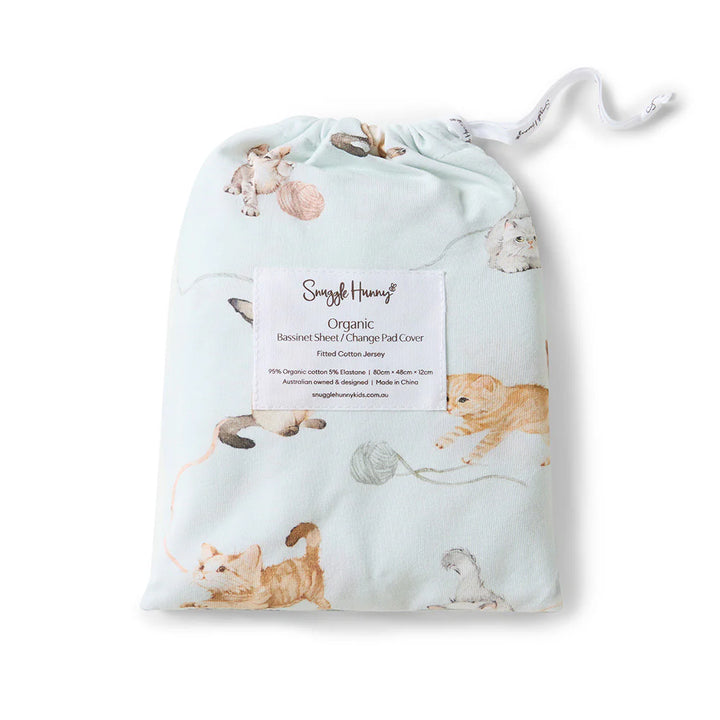 Bassinet Sheet / Change Pad Cover Kittens