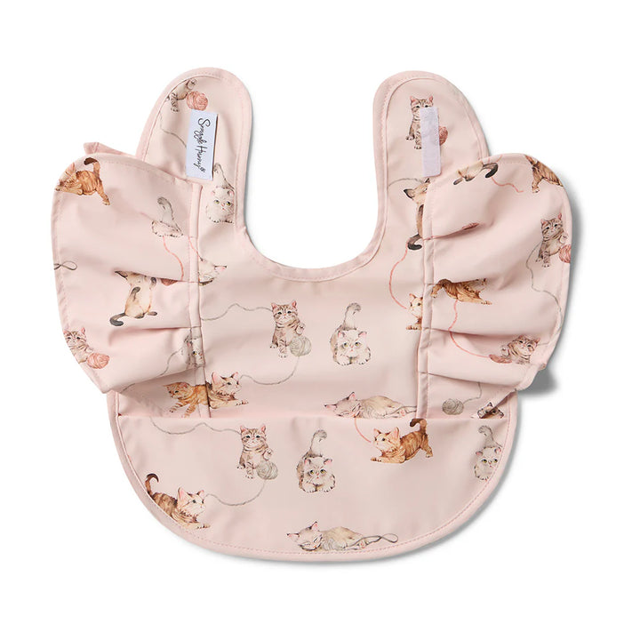 Snuggle Bib Waterproof Kittens Frill