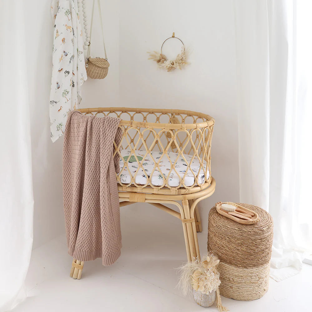 Bassinet Sheet / Change Pad Cover Dog Park