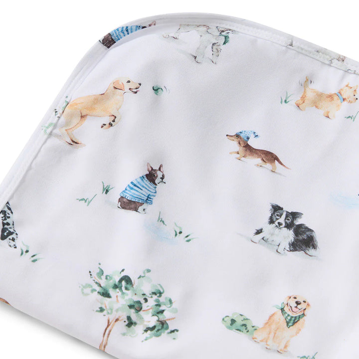 Organic Jersey Wrap & Beanie Set Dog Park