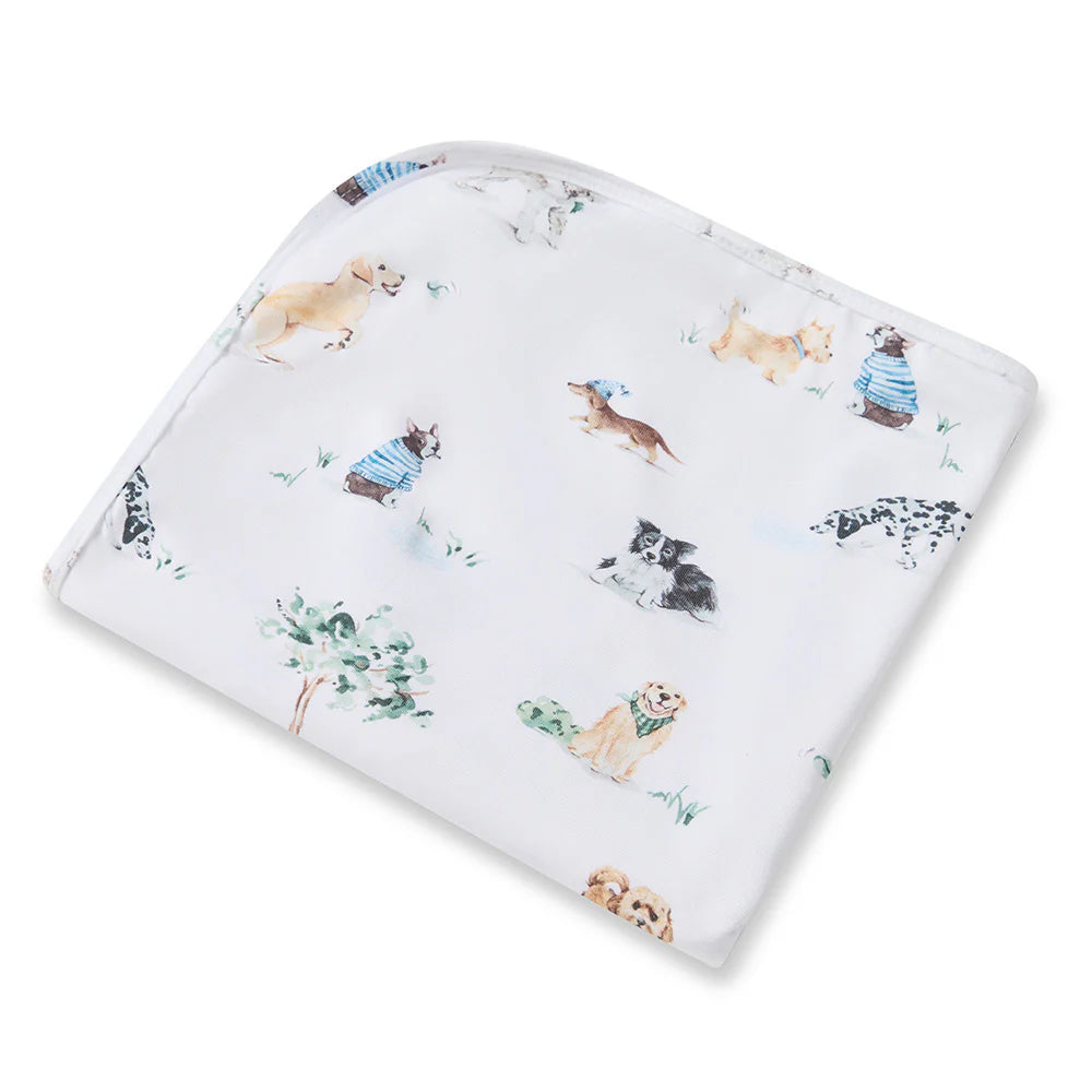 Organic Jersey Wrap & Beanie Set Dog Park