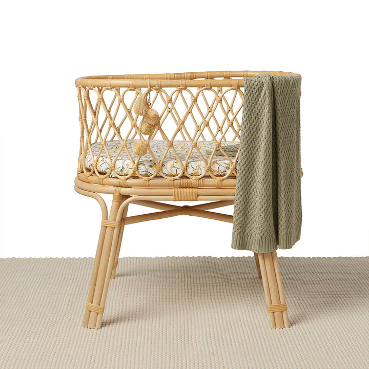 Bassinet Sheet / Change Pad Cover - Golden Wattle