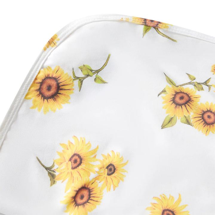 Baby Jersey Wrap & Topknot Set - Sunflower
