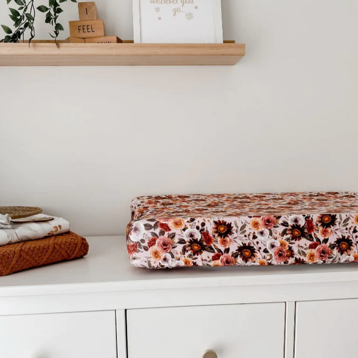 Snuggly Jacks Blithe Floral Bassinet Sheet / Change Mat Cover