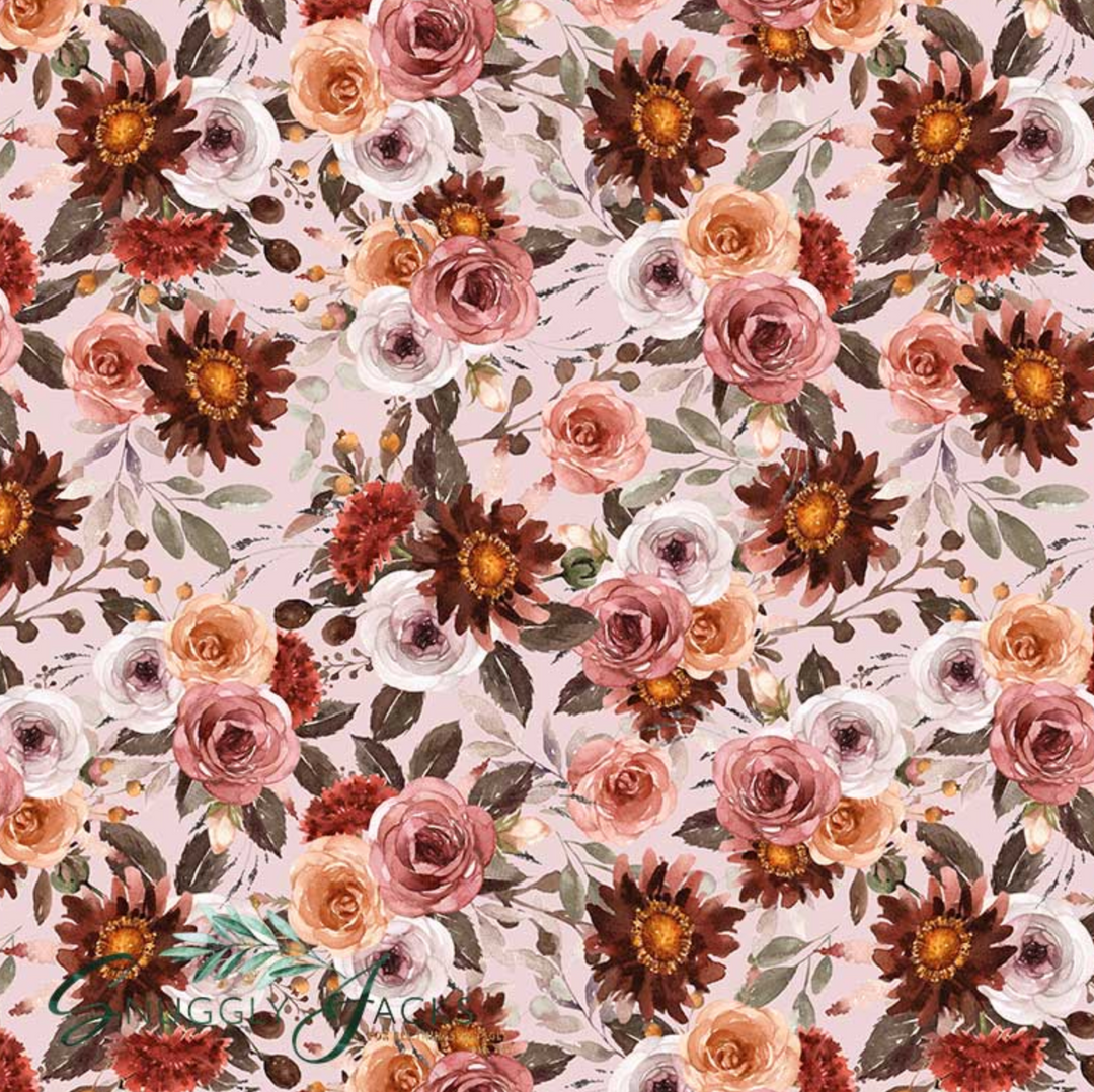 Snuggly Jacks Blithe Floral Bassinet Sheet / Change Mat Cover