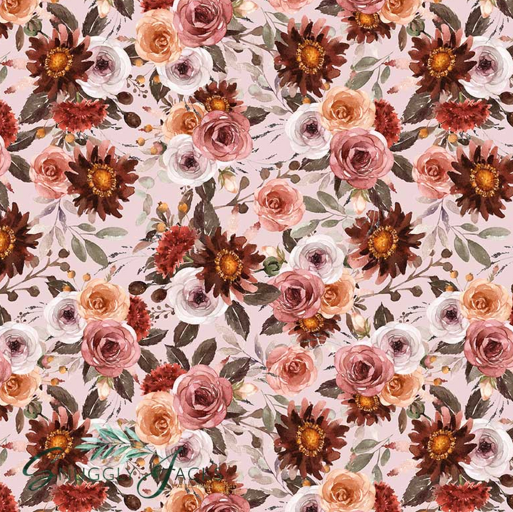 Snuggly Jacks Blithe Floral Bassinet Sheet / Change Mat Cover