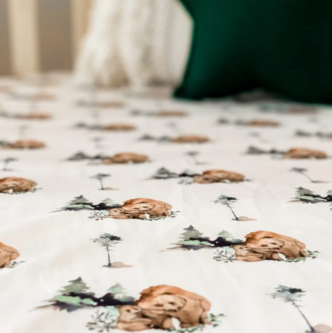 Snuggly Jacks Grizzly Fitted Cot Sheet