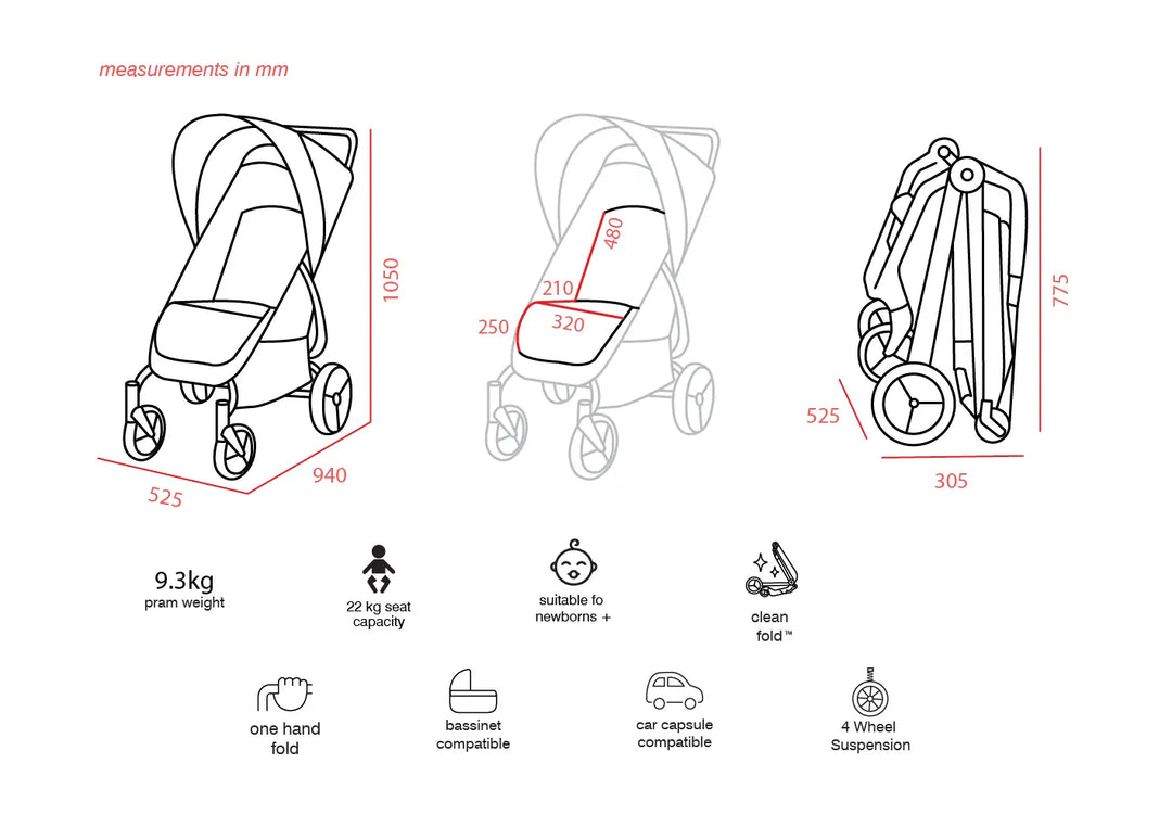 Valco Baby Series 2 Snap - Pitch (N0503)