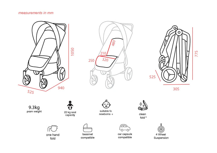 Valco Baby Series 2 Snap - Pitch (N0503)