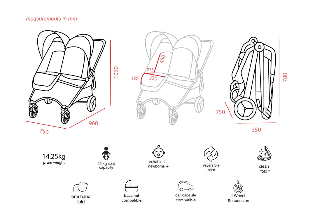 Valco Baby Snap Ultra Duo Series 2 - Pitch (N0507)