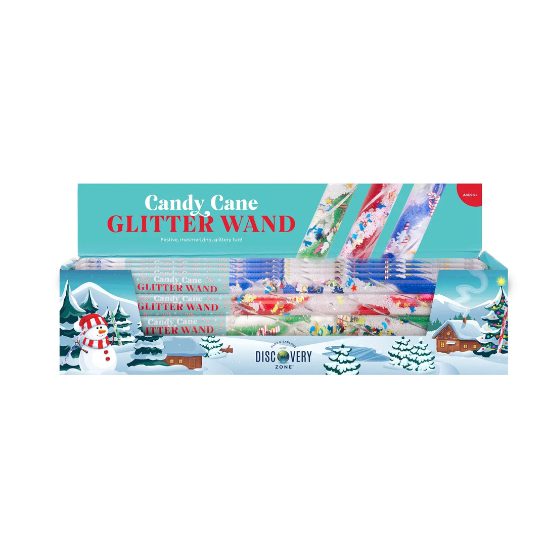 Discovery Zone Candy Cane Glitter Wand - Assorted
