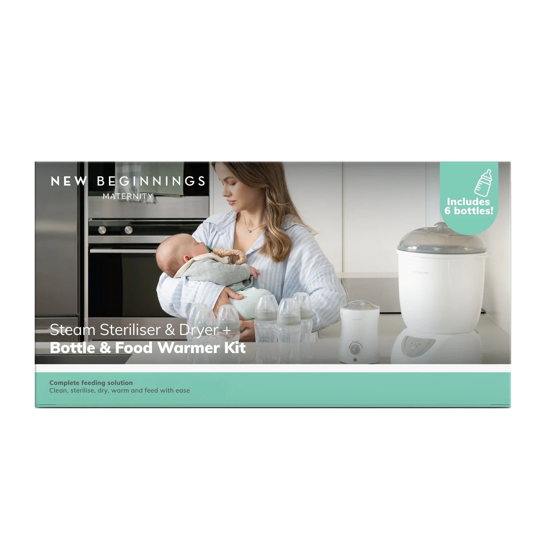 NEW BEGINNINGS Steam Steriliser & Dryer Bottle & Food warmer Kit