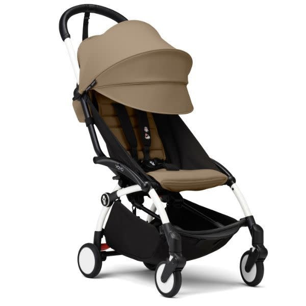 Stokke YOYO 3 Stroller White Frame with Toffee Colour Pack