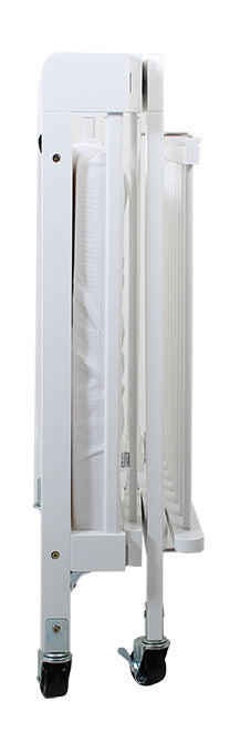 Baby Inc Stowaway Foldable Wooden Cot-White(N9608)