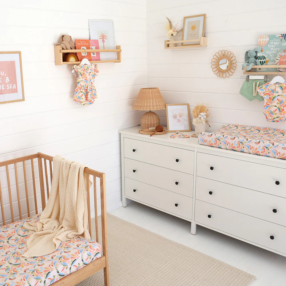 Bassinet Sheet / Change Pad Cover - Summer Palm