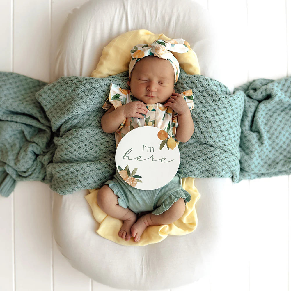 Reversible Milestone Cards - Citrus Squeeze & Peach