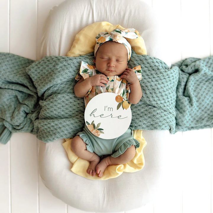 Reversible Milestone Cards - Citrus Squeeze & Peach