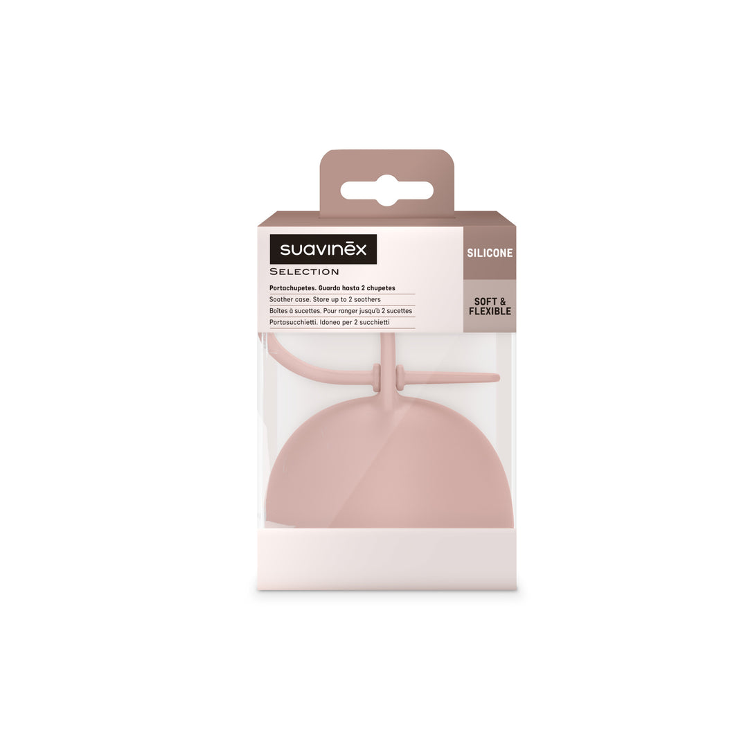 Suavinex Silicone Soother Holder Case - Color Essence Nude