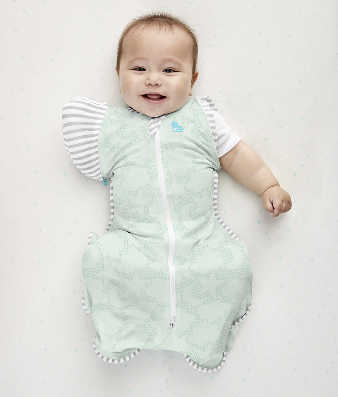 SWADDLE UP Transition Bag Organic 1.0T-Mint Celestial
