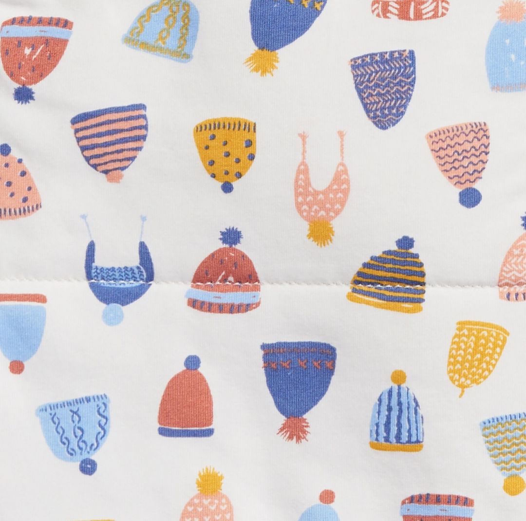 SWADDLE UP™ Transition Bag WARM 2.5T-White Happy Hats