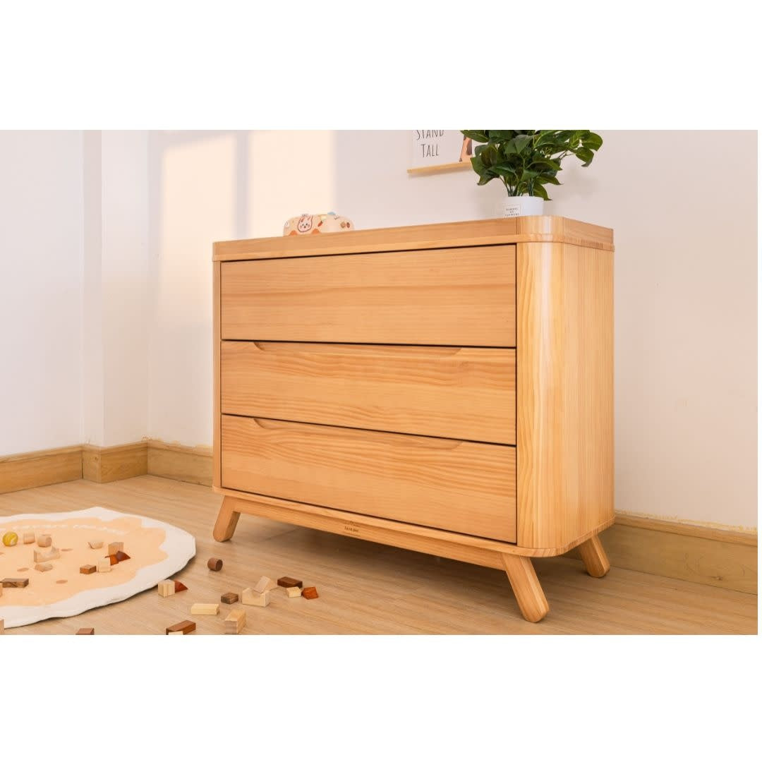 Sweet Pea Luxury 3 Drawer Chest - Natural