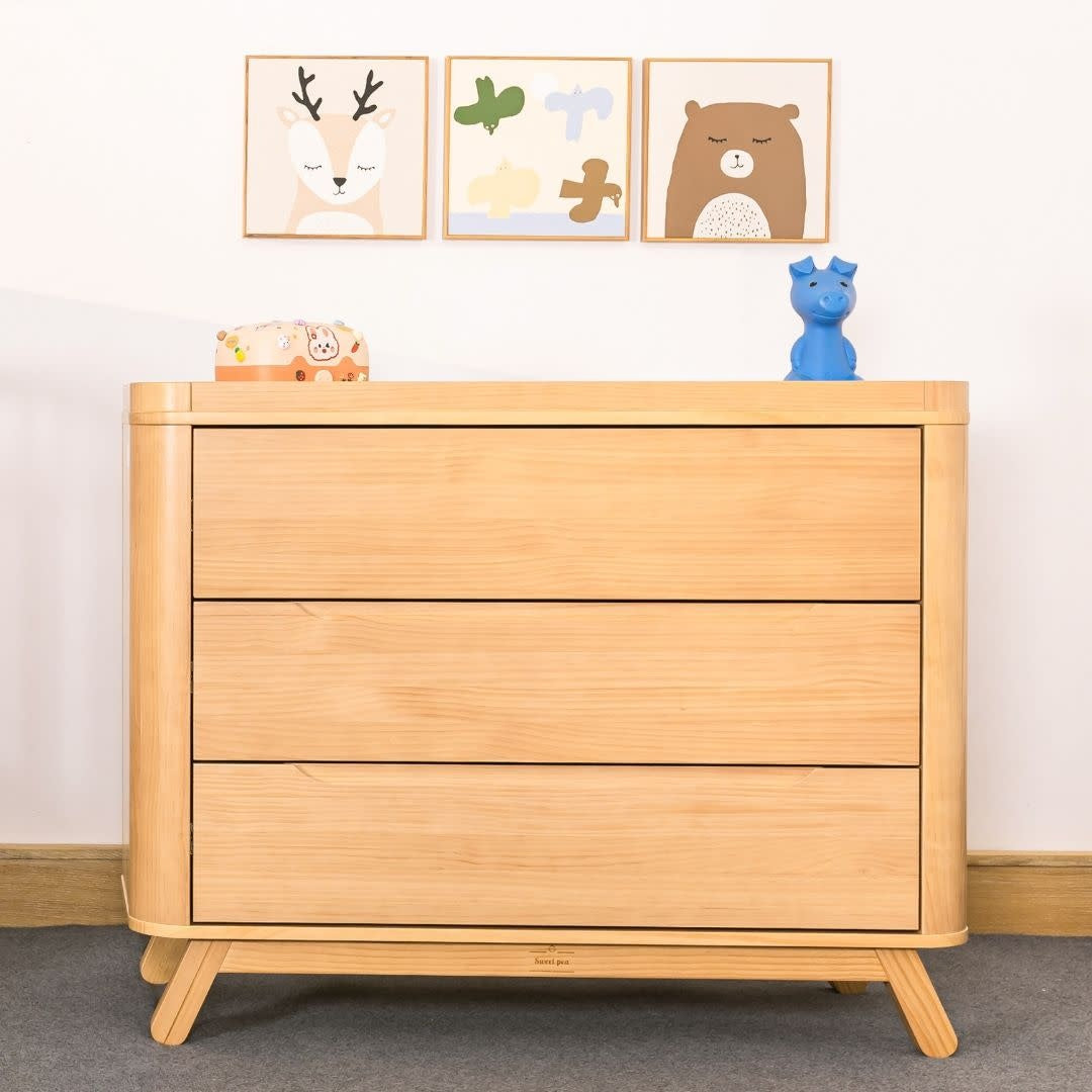 Sweet Pea Luxury 3 Drawer Chest - Natural