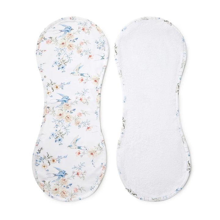 Snuggle Hunny Organic Cotton Burp Cloth - Sweet Swallows