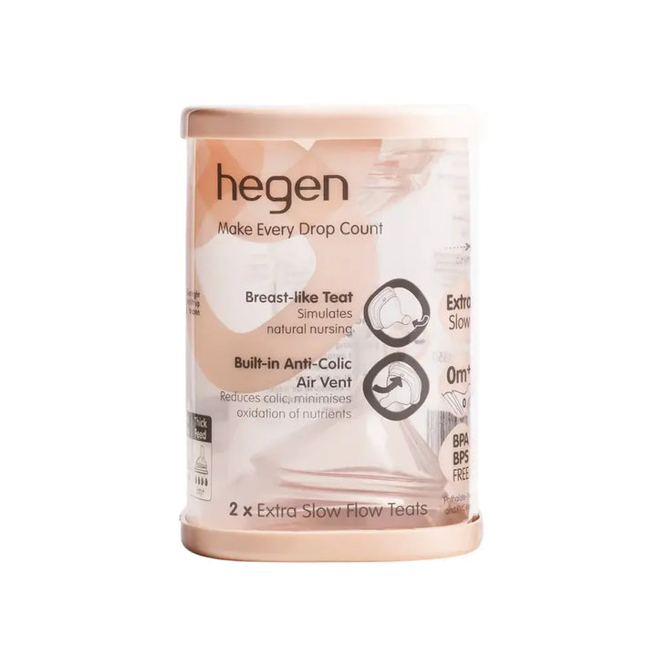 Hegen Teat Extra Slow Flow (2-pack)(0 Months)