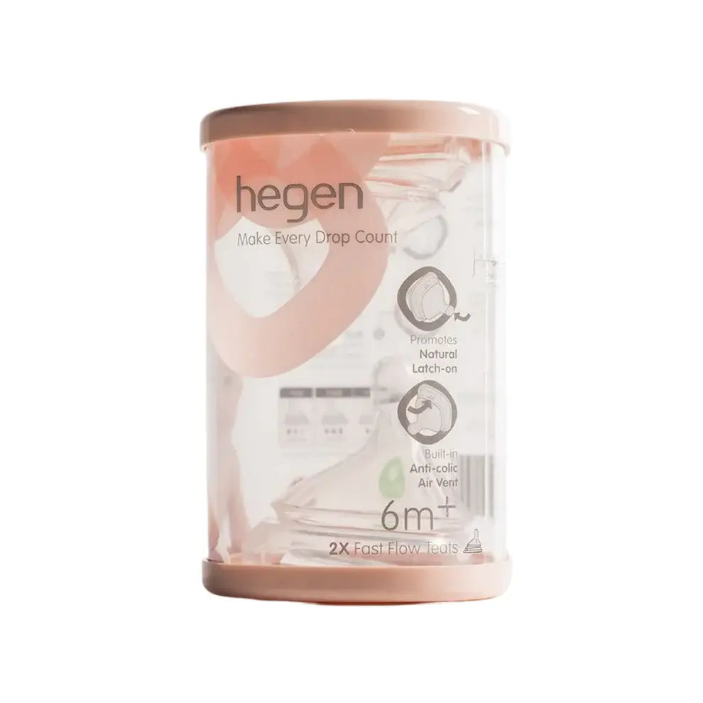 Hegen Teat Fast Flow (2-pack)(6 Months +)
