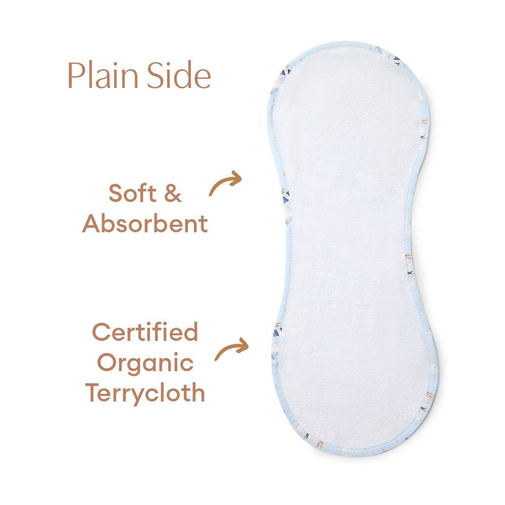 Snuggle Hunny Organic Cotton Burp Cloth - Taking Flight