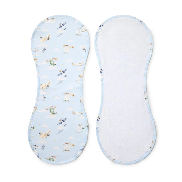 Snuggle Hunny Organic Cotton Burp Cloth - Taking Flight