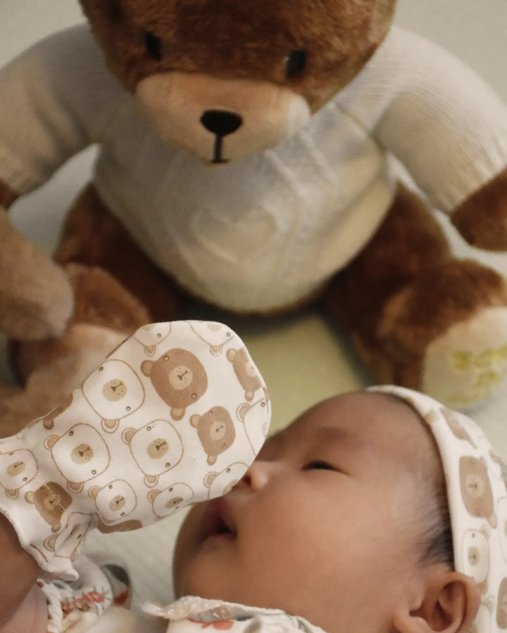 Playette 3 Pack Newborn Bear Print Caps (1341132)