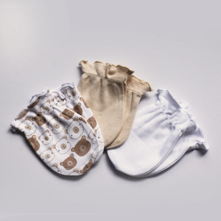 Playette 3 Pack Newborn Bear Mittens (1341133)