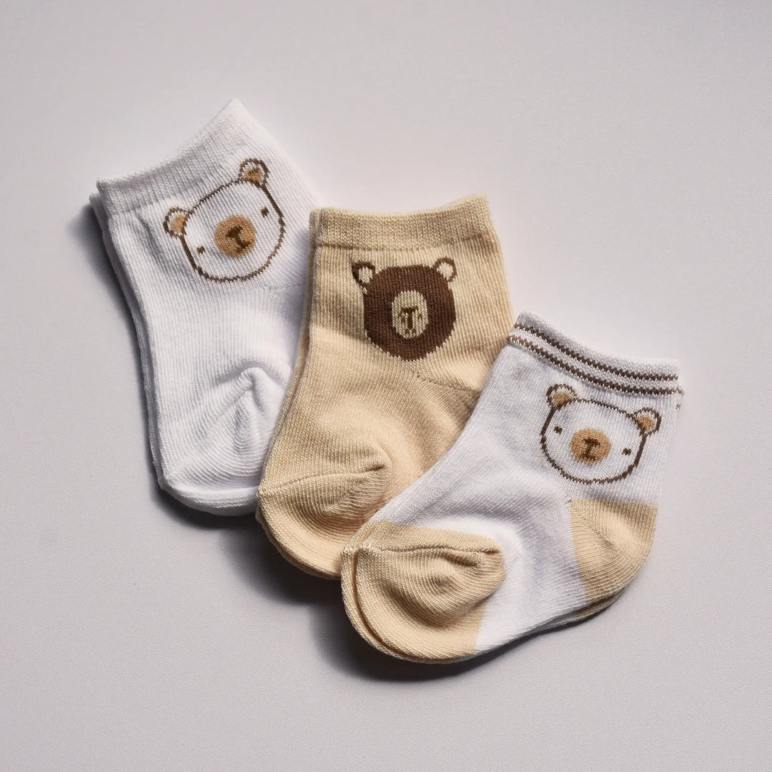 Playette 3 Pack Newborn Bear Socks (1341131)