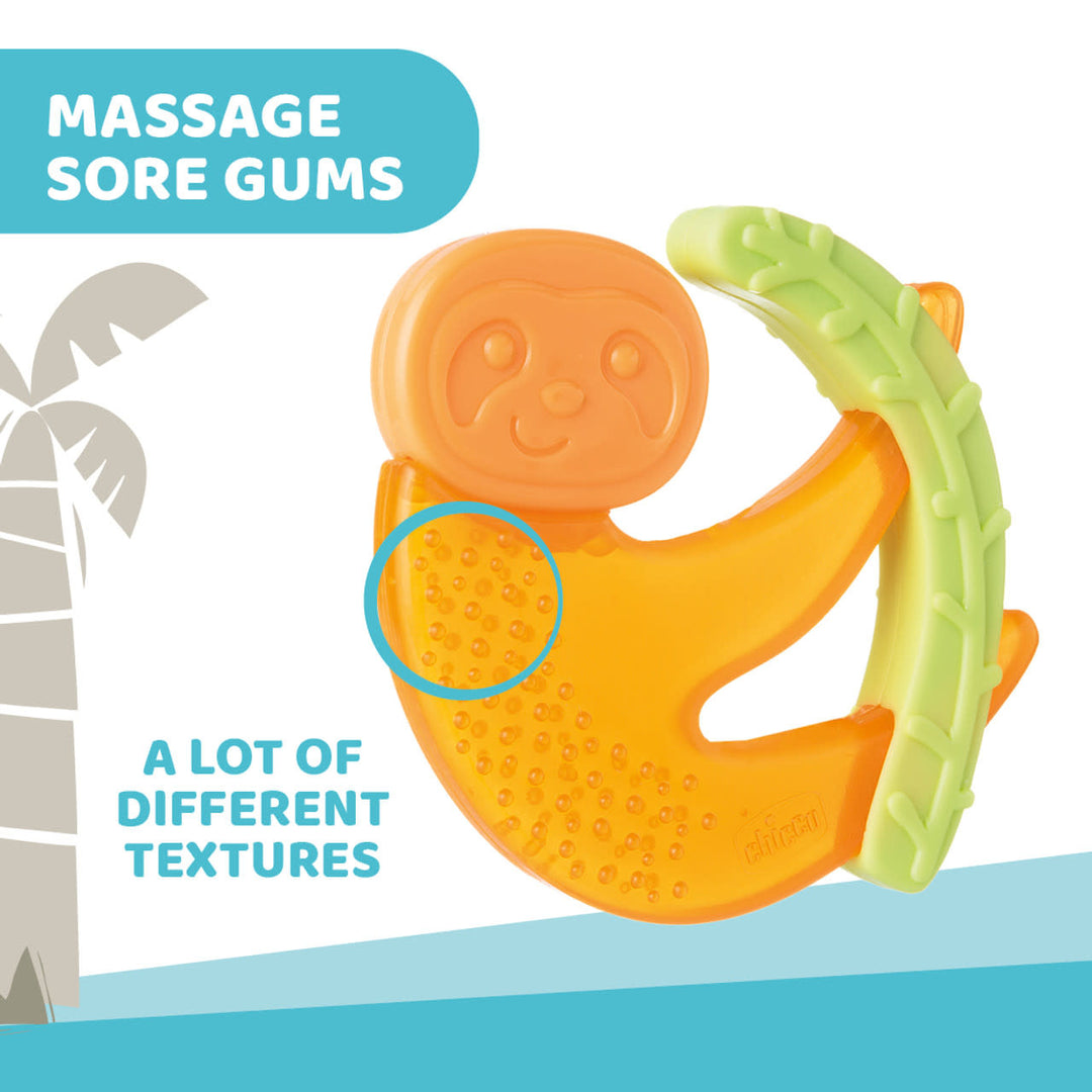 CHICCO NURSING Teether:Fresh Mix 4m+ Teether Sloth/Monkey