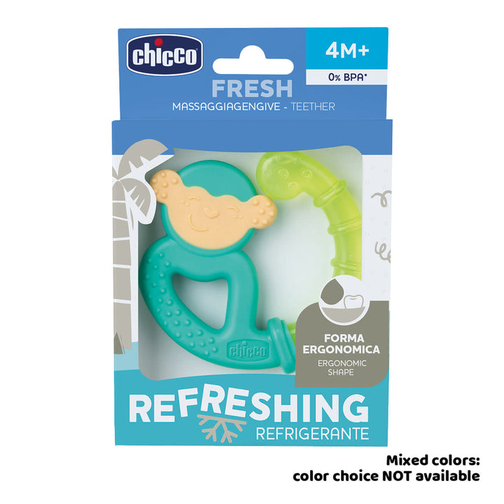 CHICCO NURSING Teether:Fresh Mix 4m+ Teether Sloth/Monkey