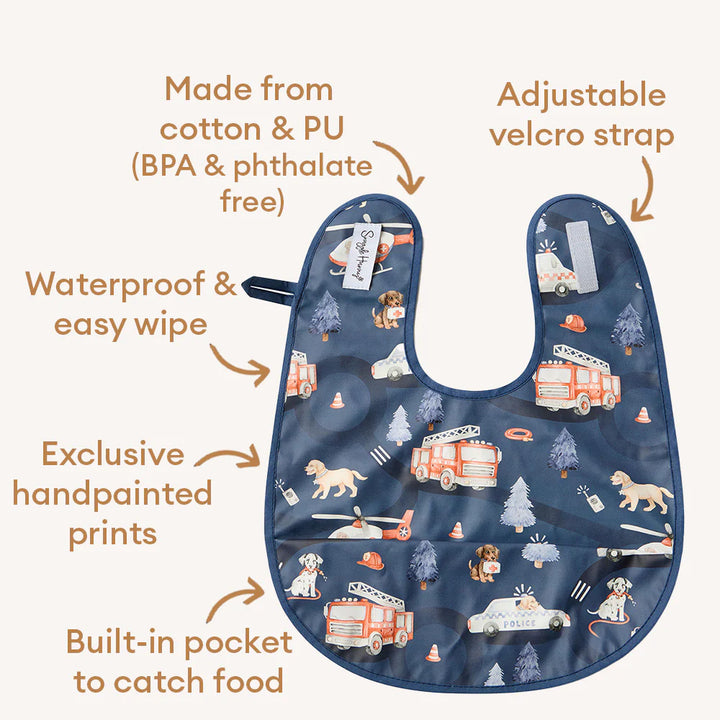 Snuggle Bib Waterproof - To The Rescue
