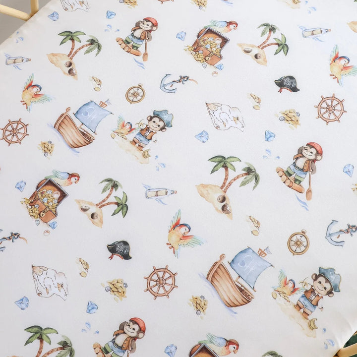 Snuggle Hunny Organic Bassinet Sheet / Change Pad Cover - Treasure Island