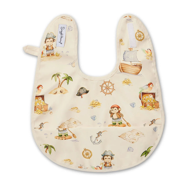 Snuggle Bib Waterproof - Treasure Island