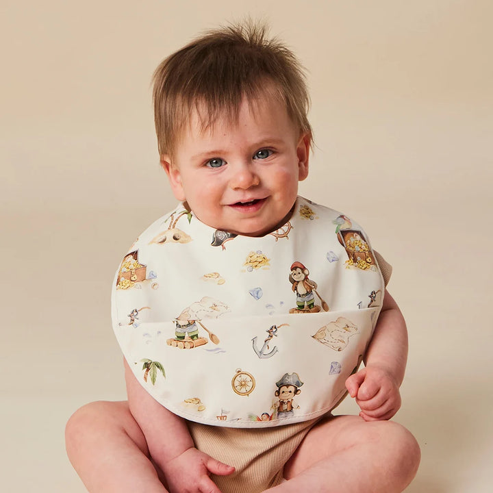 Snuggle Bib Waterproof - Treasure Island